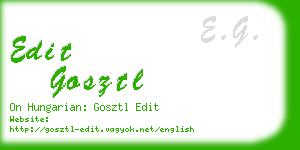 edit gosztl business card